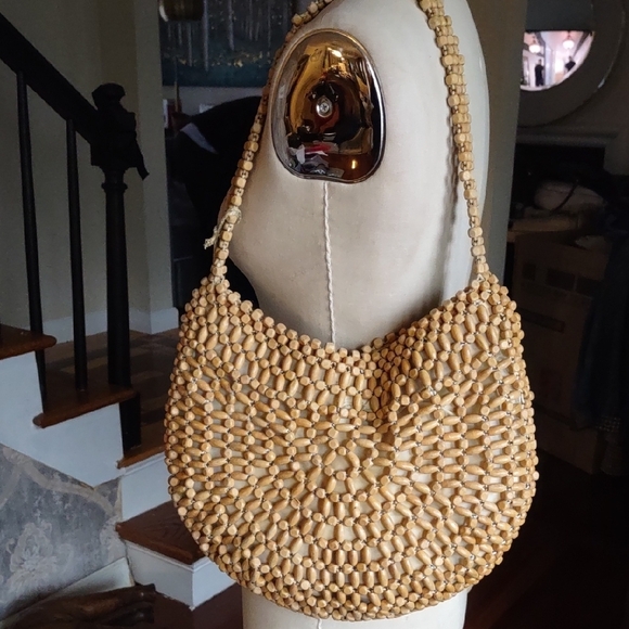The Sak Montara Wood Beaded Hobo Bag. - Picture 8 of 13